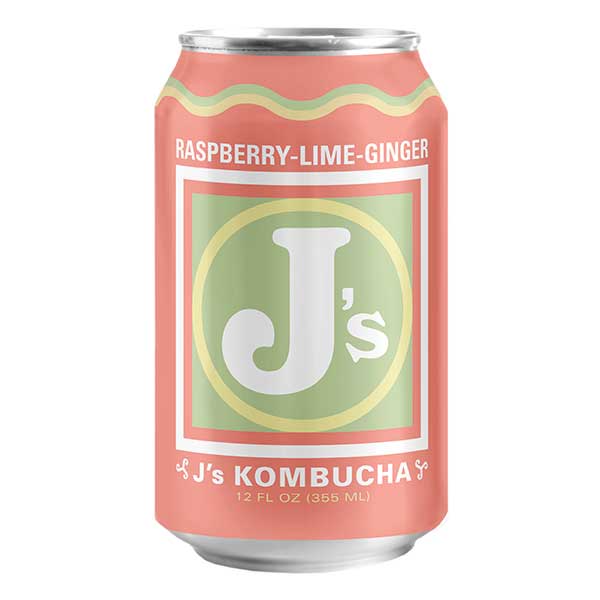 Raspberry-Lime-Ginger Kombucha, J's Kombucha
