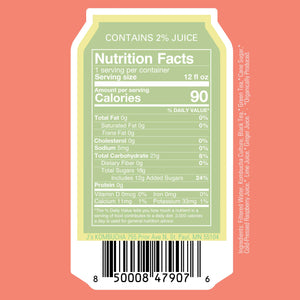 J's Kombucha - Raspberry-Lime-Ginger Nutrition Facts