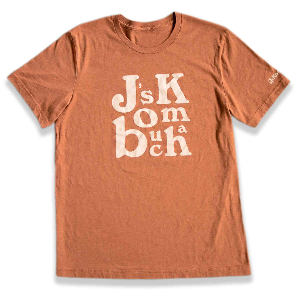 J's Kombucha Typographic composition - Bella + Canvas - Unisex CVC Jersey Tee - Deep Heather.